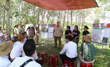 VISIT OF THE U.S. EMBASSY, THE U.K. EMBASSY, JAPANESE EMBASSY AND VIETNAM NATIONAL MINE ACTION CENTER TO NPA QUANG BINH